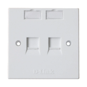 D-Link White Face Plate (Dual Port) BD