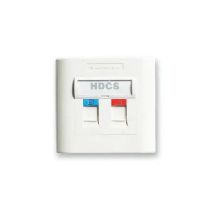 Rosenberger Plane White Face Plate (Double Port)